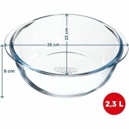 Pyrex|Travessa para o Forno Pyrex Transparente Vidro de Borosilicato Redondo Ø 26 cm