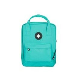 BlackFit8|Mochila Escolar com Rodas Compact BlackFit8 M918 Turquesa 33 X 45 X 22 cm