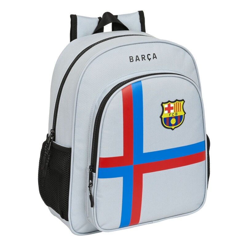 F.C. Barcelona|Mochila Escolar F.C. Barcelona Cinzento 32 x 38 x 12 cm