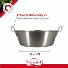 Menastyl|Recipiente para Conservar Alimentos Menastyl 40,5 cm Prateado Retangular