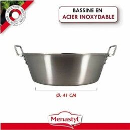 Menastyl|Recipiente para Conservar Alimentos Menastyl 40,5 cm Prateado Retangular