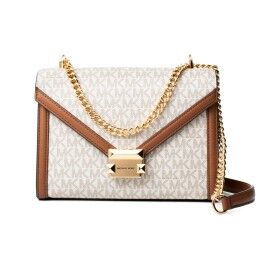 Michael Kors|Mala a Tiracolo Michael Kors Whitney Branco 24 x 18 x 8 cm