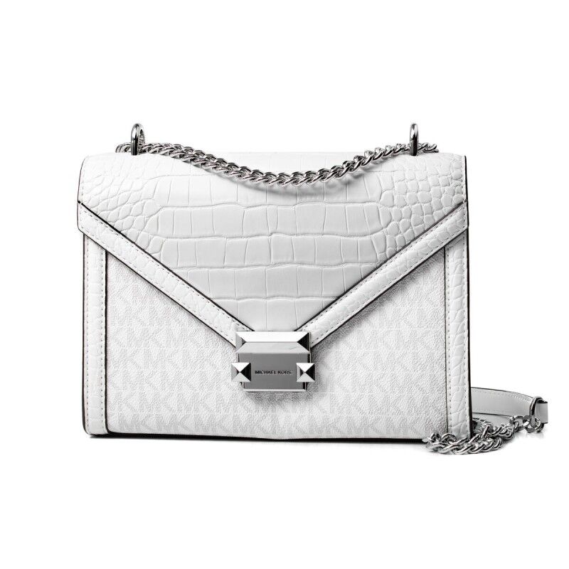 Michael Kors|Mala a Tiracolo Michael Kors Whitney Branco 24 x 18 x 8 cm