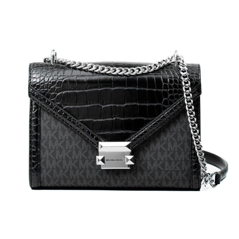 Michael Kors|Mala a Tiracolo Michael Kors Whitney Preto 24 x 18 x 8 cm