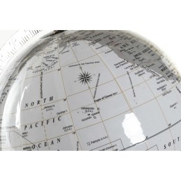 Globo Terrestre DKD Home Decor Branco Metal Plástico 27 x 25 x 61 cm