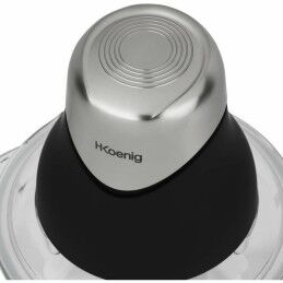 Hkoenig|Picadora Hkoenig LEO8 Preto Cromo Vidro Aço inoxidável 1 L
