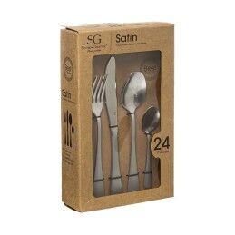 Secret de Gourmet|Faqueiro Satin Aço Aço inoxidável 24 Peças