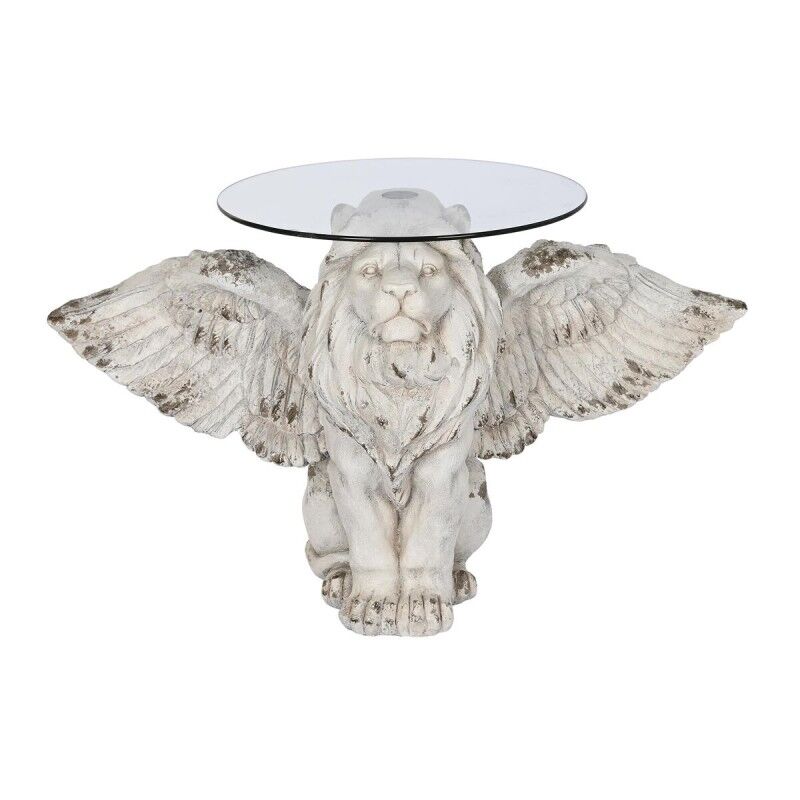 DKD Home Decor|Mesa de apoio DKD Home Decor Cinzento Cristal Magnésio 96 x 52 x 62 cm