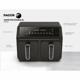 Fagor|Fritadeira de Ar Fagor FG2X4L Preto noir 2200 W 8 L