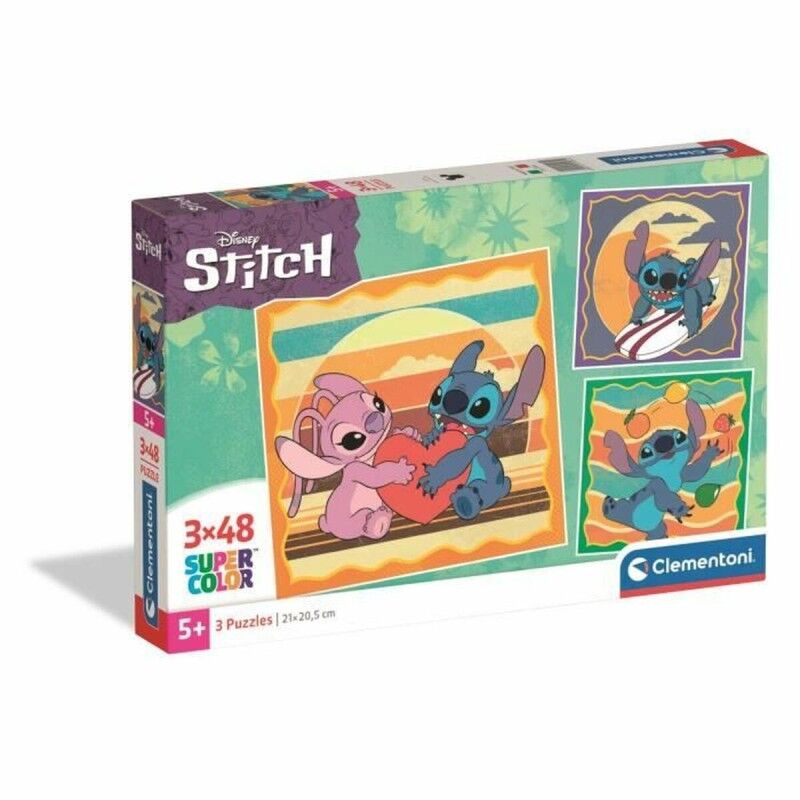Clementoni|Puzzle Clementoni Stitch (3 Unidades)