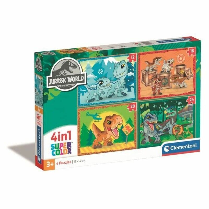 Clementoni|Puzzle Clementoni Jurassic World (4 Unidades) Clementoni|Puzzle Clementoni Jurassic World (4 Unidades)