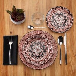 Versa|Louça Versa Cor de Rosa Porcelana 18 Peças