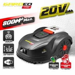 Gardeo|Robot corta-relva Gardeo GRO20V20WIFI 1000 M² 800 m²