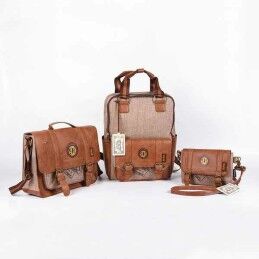 Harry Potter|Mochila Escolar Harry Potter Castanho