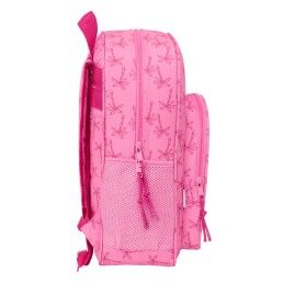 Lilo & Stitch|Mochila Escolar Lilo & Stitch Chill Cor de Rosa 32 x 38 x 12 cm