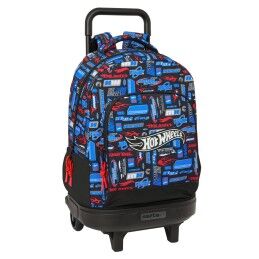 BlackFit8|Mochila Escolar com Rodas Compact BlackFit8 M918 Turquesa 33 X 45 X 22 cm