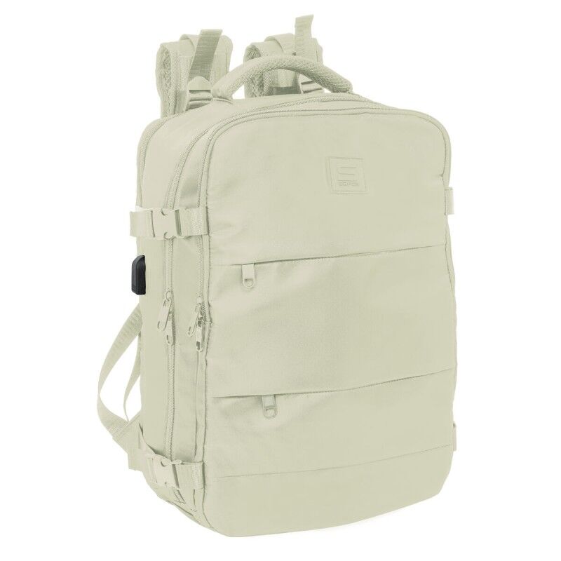 Safta|Mochila Escolar Safta Beige Bege Safta|Mochila Escolar Safta Beige Bege