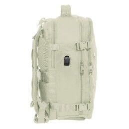 Safta|Mochila Escolar Safta Beige Bege
