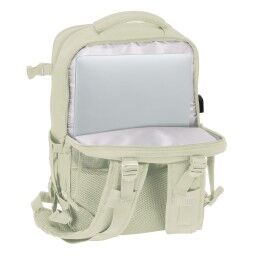 Safta|Mochila Escolar Safta Beige Bege