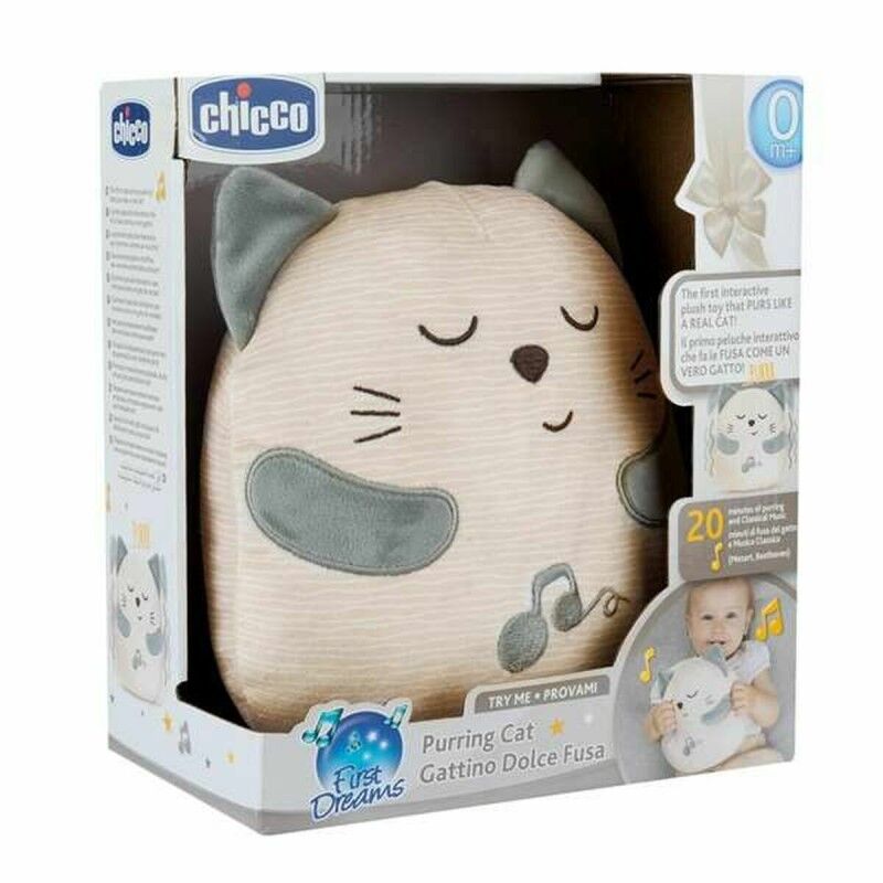 Chicco|Peluche com Som Chicco Gato Branco Chicco|Peluche com Som Chicco Gato Branco