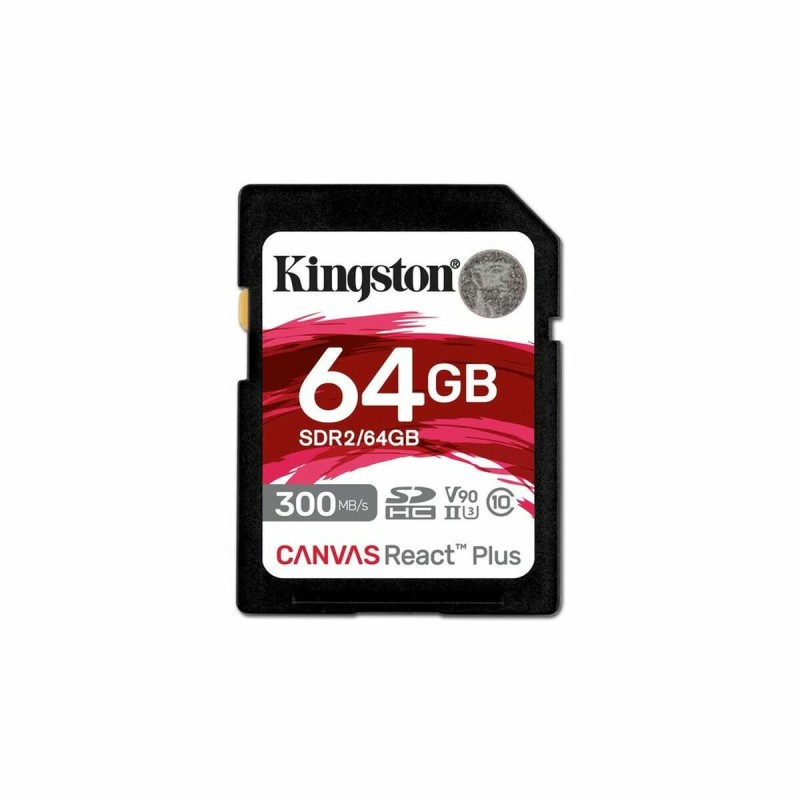 Cartão de Memória Micro SD com Adaptador Kingston SDR2/64GB 64 GB 8K Ultra HD SDXC UHS-II