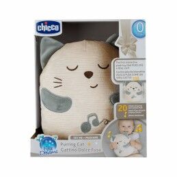 Chicco|Peluche com Som Chicco Gato Branco