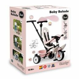 Smoby|Triciclo Smoby Paseo para bebés Cor de Rosa