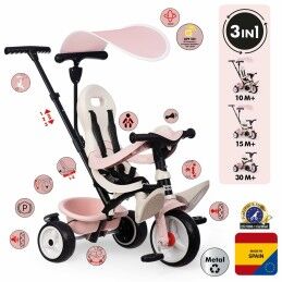 Smoby|Triciclo Smoby Paseo para bebés Cor de Rosa