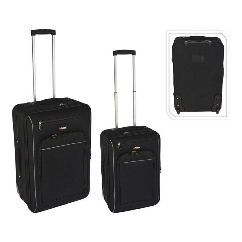 PR World|Conjunto de malas PR World Conjunto de Viagem Preto PR World|Conjunto de malas PR World Conjunto de Viagem Preto