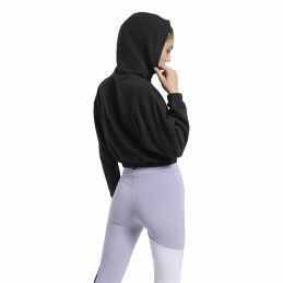 Polar com Capuz Mulher Reebok Sportswear Cropped Preto