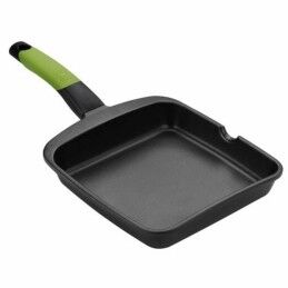 BRA|Grelhador BRA A121459 Preto Metal Alumínio Ø 28 cm