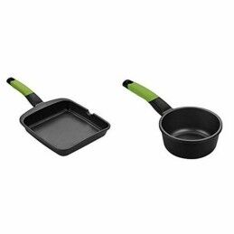 BRA|Grelhador BRA A121459 Preto Metal Alumínio Ø 28 cm