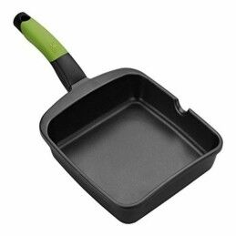 BRA|Grelhador BRA A121459 Preto Metal Alumínio Ø 28 cm