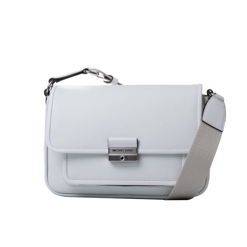Michael Kors|Mala a Tiracolo Michael Kors Bradshaw Branco 24 x 17 x 5 cm Michael Kors|Mala a Tiracolo Michael Kors Bradshaw Branco 24 x 17 x 5 cm