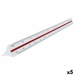 Maped|Régua Maped Branco 30 cm (5 Unidades)