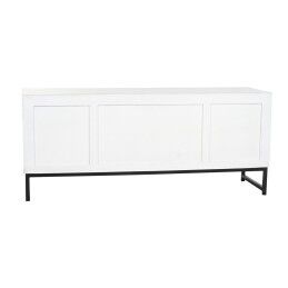 DKD Home Decor|Móvel de TV DKD Home Decor Branco Bege Cinzento Multicolor Cerâmica Madeira de mangueira 130 x 40 x 56 cm