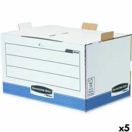 Fellowes|Caixa de Arquivo Fellowes    Azul Branco 5 Unidades (33,5 x 55,7 x 38,9 cm)
