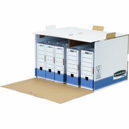 Fellowes|Caixa de Arquivo Fellowes    Azul Branco 5 Unidades (33,5 x 55,7 x 38,9 cm)