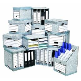 Fellowes|Caixa de Arquivo Fellowes    Azul Branco 5 Unidades (33,5 x 55,7 x 38,9 cm)