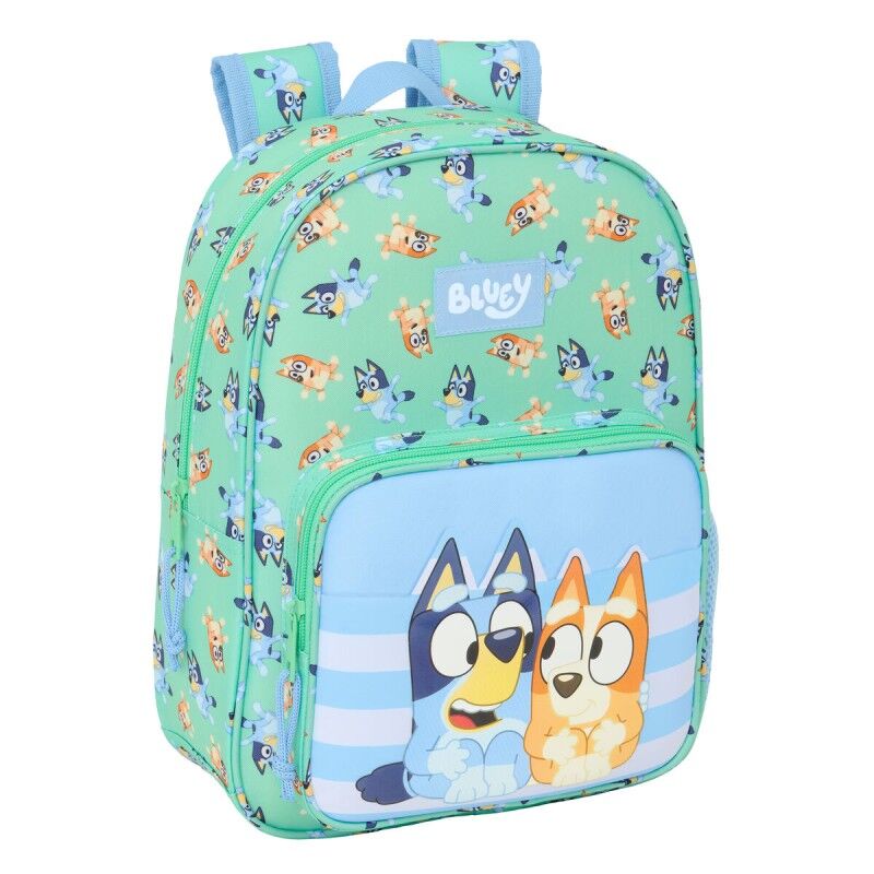 Bluey|Mochila Escolar Bluey Sisters Verde 26 x 34 x 11 cm Bluey|Mochila Escolar Bluey Sisters Verde 26 x 34 x 11 cm
