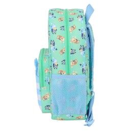 Bluey|Mochila Escolar Bluey Sisters Verde 26 x 34 x 11 cm