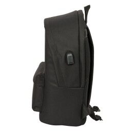Atlético Madrid|Mochila Escolar Atlético Madrid Preto 31 x 44 x 18 cm
