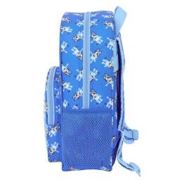 Bluey|Mochila Escolar Bluey Let's play Azul 26 x 34 x 11 cm