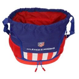 Atlético Madrid|Saco Mochila com Cordas Atlético Madrid Azul Branco Vermelho 35 x 40 x 1 cm