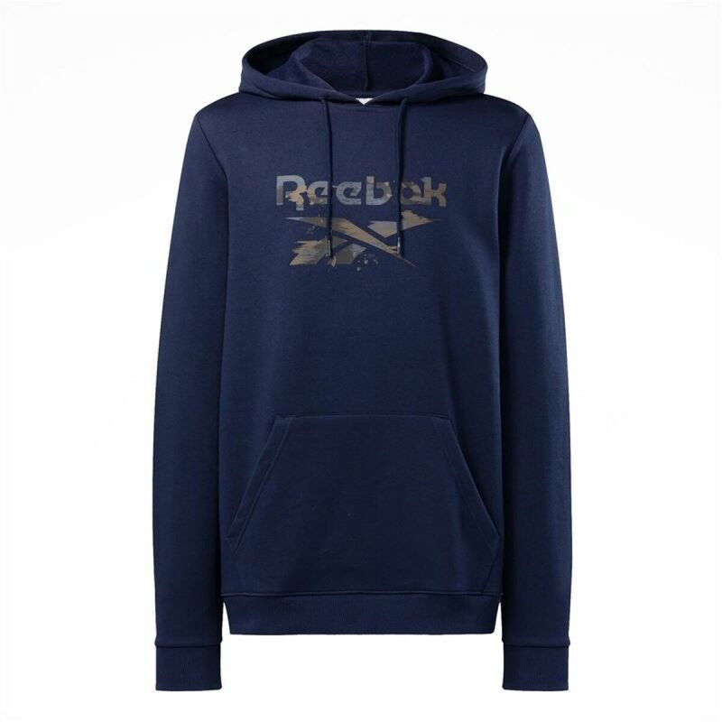 Reebok|Polar com Capuz Homem Reebok Identity Modern Camo Oth Azul Azul Marinho Reebok|Polar com Capuz Homem Reebok Identity Modern Camo Oth Azul Azul Marinho