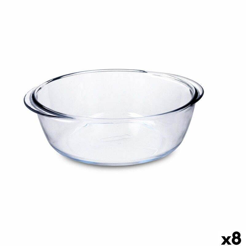 Pyrex|Recipiente de Cozinha Pyrex Airfryer Transparente Vidro Ø 26 cm 2,3 L (8 Unidades)