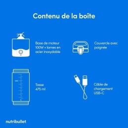 Nutribullet|Batedora de Copo Nutribullet Cor de Rosa 475 ml