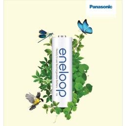 Panasonic|Pilhas Recarregáveis Panasonic BK-3HCDE/4CP+CASE