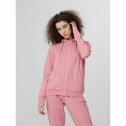 Polar com Capuz Mulher 4F Zip Up Cor de Rosa