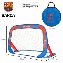 F.C. Barcelona|Conjunto de 2 balizas de futebol F.C. Barcelona 120 x 80 x 80 cm (2 Unidades)